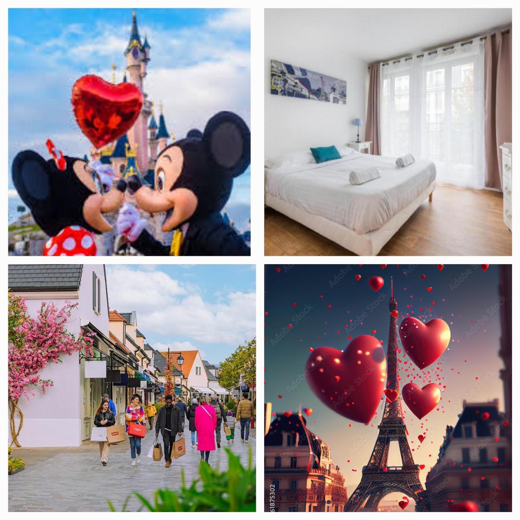 Disney, Very Spacious Comfortable 3 Bedrooms Family Apartment, 8 Pers, Wifi, Netflix Chessy  Exteriör bild
